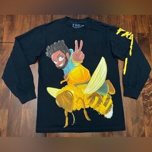 Khalid Free Spirit Tour 2019 Black Long Sleeve T-Shirt Size Small